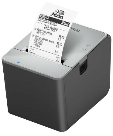 EPSON printer TM-L100 Linerless printer for pharma.